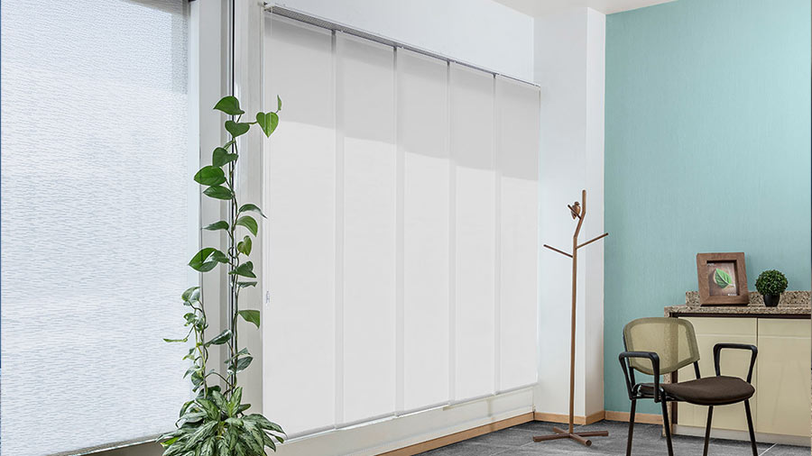 cortina para ventanas grandes panel japones