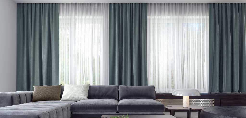 cortinas de sala modernas tipo plisadas