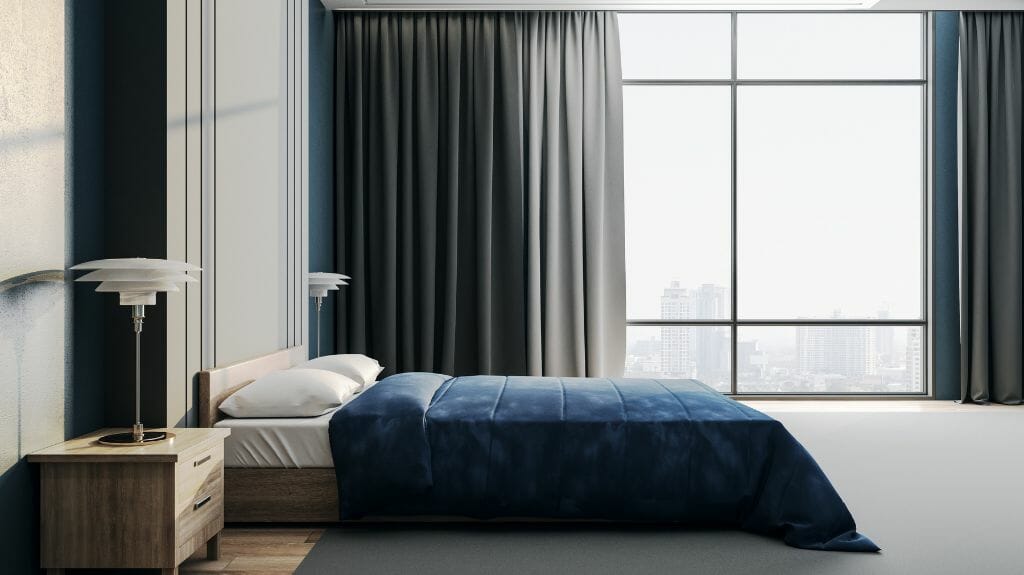 Qué cortinas poner en un dormitorio moderno