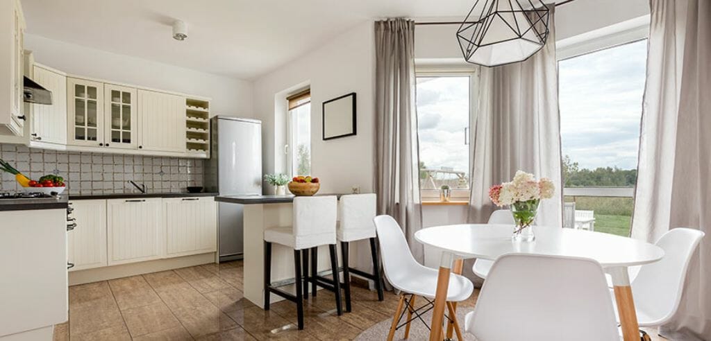 cortinas elegantes y modernas para puertas de la cocina