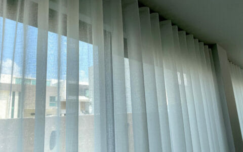 cortina onda moderna en tejido tergal de calidad hotelera